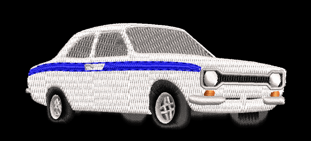 Ford escort Mark 1 one mk1 mil RS Mexico embroidery