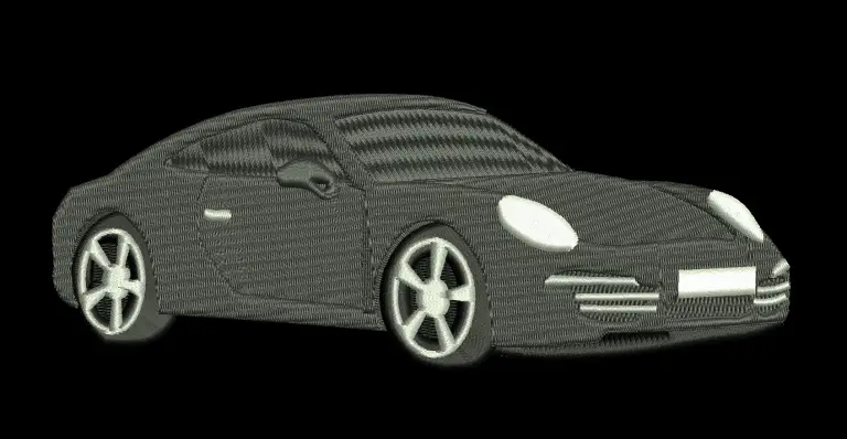 Porsche 911 embroidery