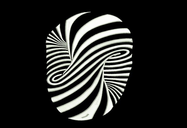 Wormhole embroidery