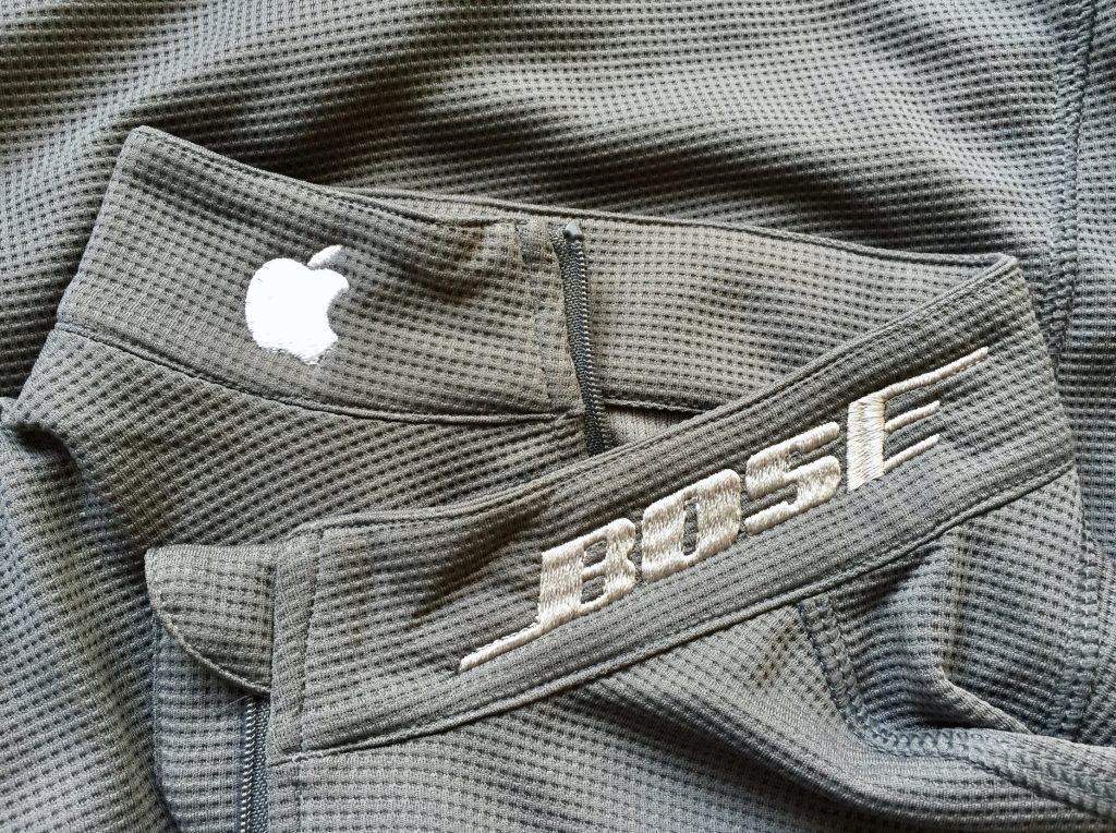 Apple custom embroidery Bose logo custom embroidered cycling tops