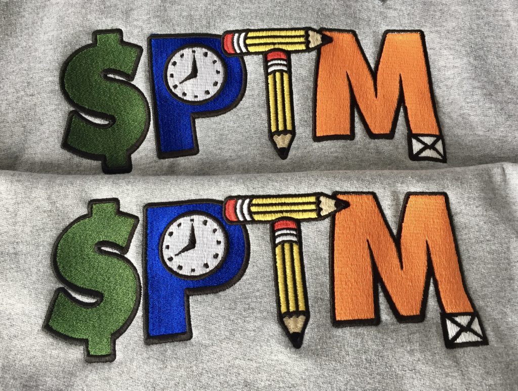 Hoodies, custom embroidered