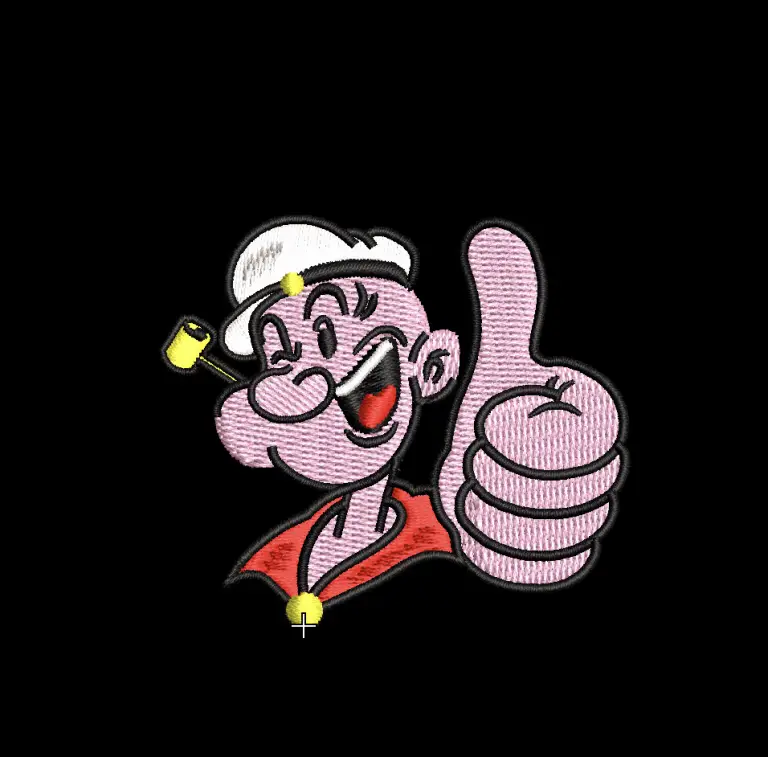 Popeye embroidery