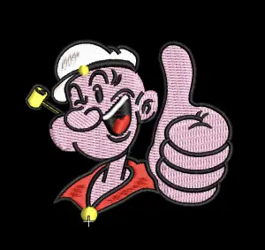Popeye embroidery