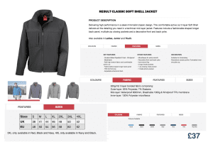 Custom embroidered soft shell jacket