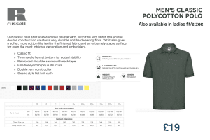 Custom embroidered polo shirt