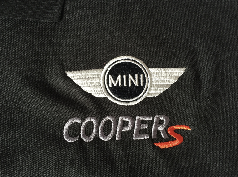 BMW mini Cooper S custom embroidered clothing beanie hats, T-shirts, polos hoodies, jackets