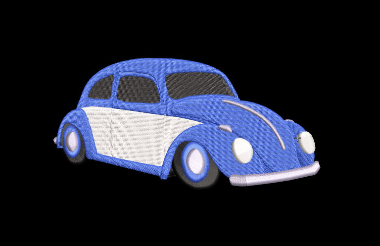 Volkswagen beetle embroidery