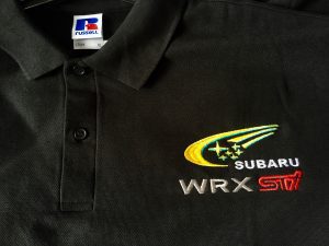 Subaru custom embroidered clothing beanie hats, T-shirts, polos hoodies, jackets